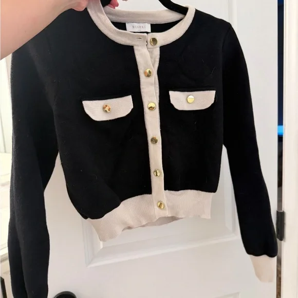 Meshki button down cardigan. Super cute and sophisticated! - Picture 2 of 3